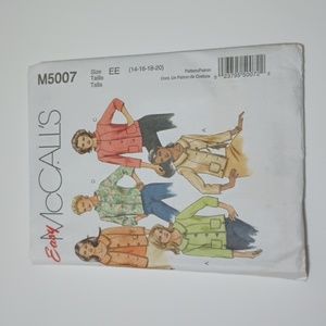 Rare McCall's M5007 Easy Sewing Pattern 023795500722 ©2005